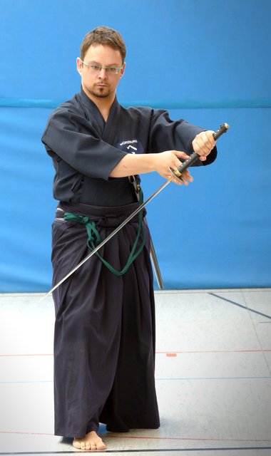Bayerischer Iaido Bund - Landelehrgang. Matthias Herty, Vizepräsident des Bayerischen Iaido Bundes