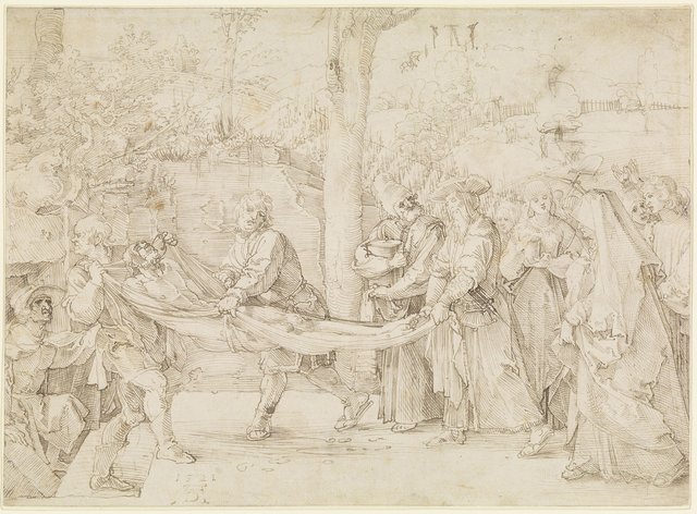 Albrecht Dürer: Grablegung Christi, 1521. Federzeichnung. | Foto: Germanisches Nationalmuseum Nürnberg, Inv.-Nr. St.N. 12589 (Eigentum der Stadt Nürnberg)