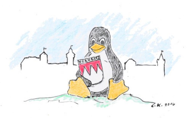 Der Tux in Nürnberg