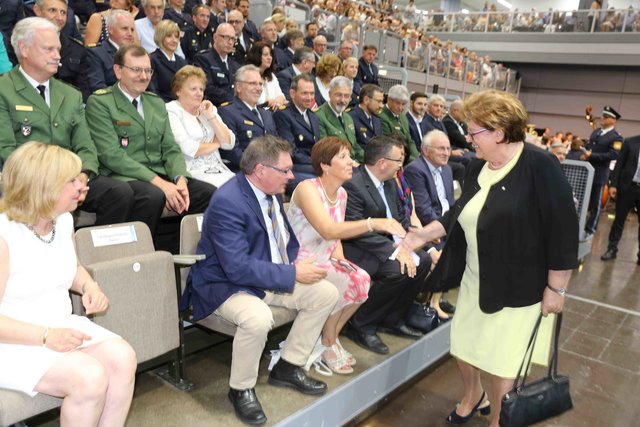 Neuer Rekord bei der Bayerischen Polizei: Bayerns Innenminister Joachim Herrmann vereidigt in Nürnberg 1.546 neue Polizistinnen und Polizisten. | Foto: Udo Dreier