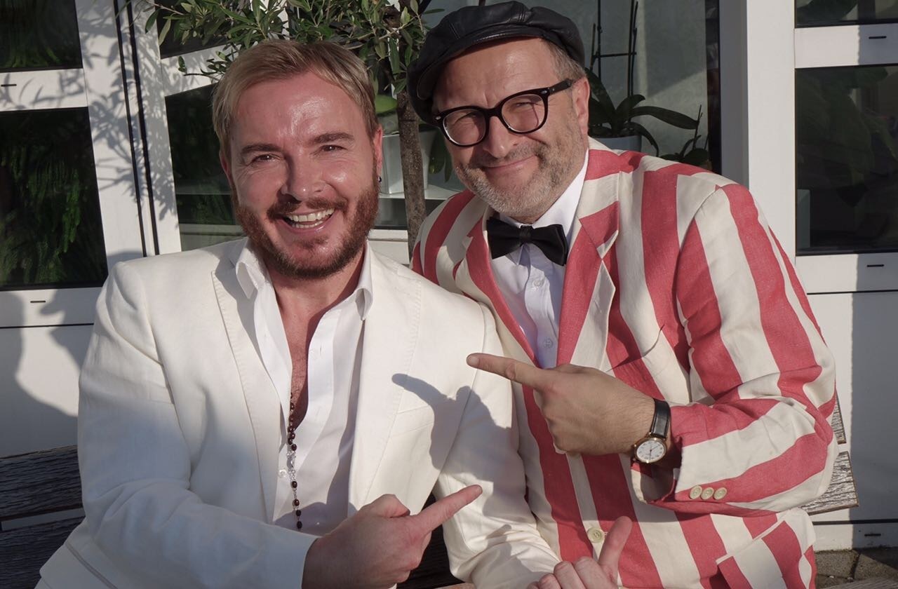 Traten für den guten Zweck auf: Marcel Schneider (l.) und Oliver Tissot.