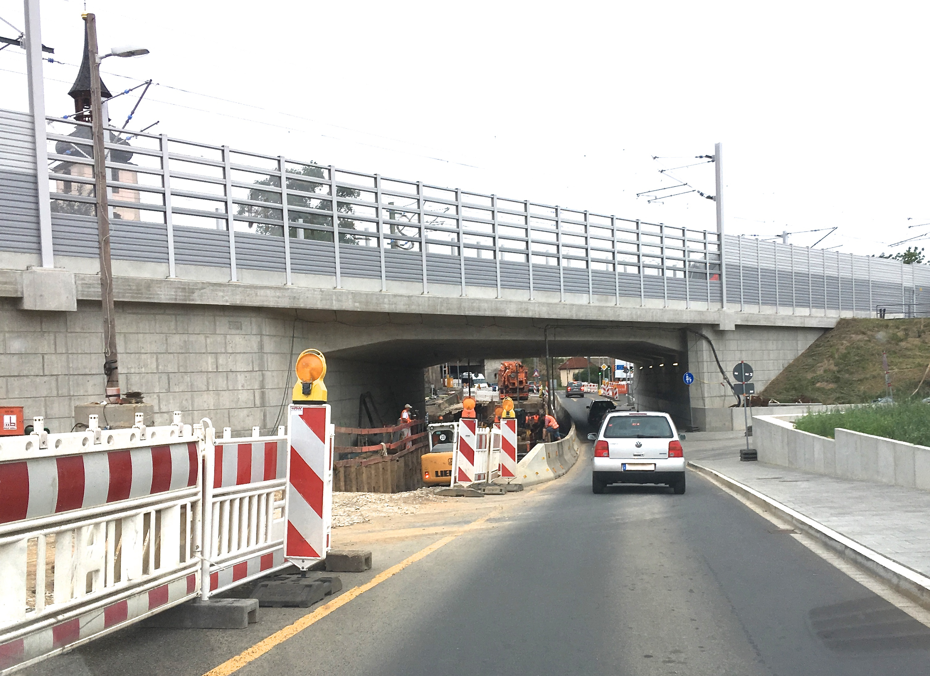 Dauerbaustelle „Martinsbühler“: Im November sollen die Bauarbeiten – deutlich vor Frist – beendet sein. Foto: Uwe Müller