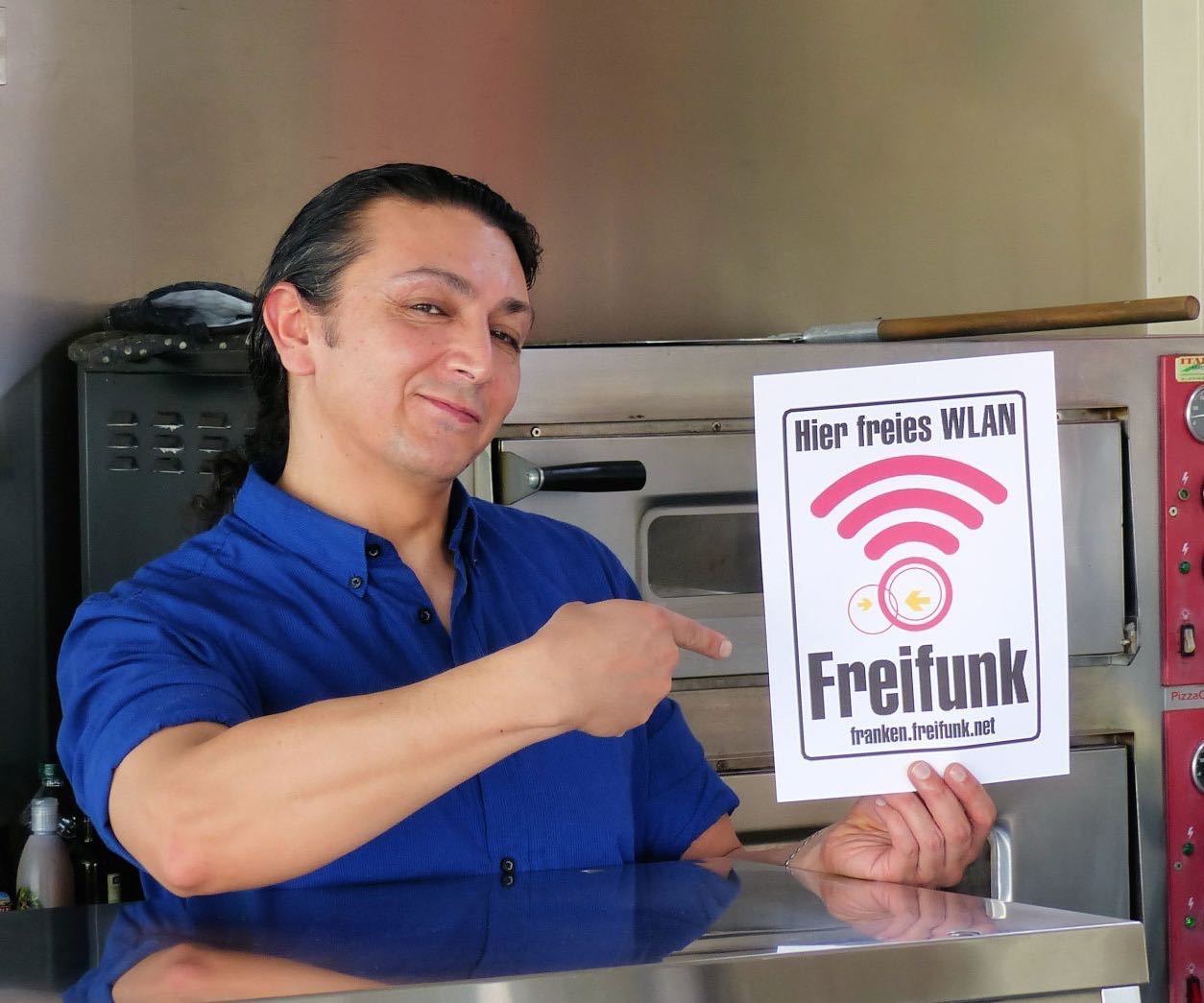 ... und Turan Bozburun machen bereits mit. Fotos: Freifunk Franken