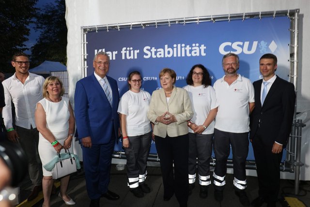 Bundestagswahlkampf 2017 / Kanzlerin Dr. Angela Merkel in Erlangen. | Foto: Kurt Fuchs