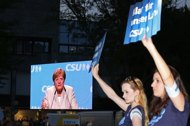 Bundestagswahlkampf 2017 / Kanzlerin Dr. Angela Merkel in Erlangen. | Foto: Kurt Fuchs