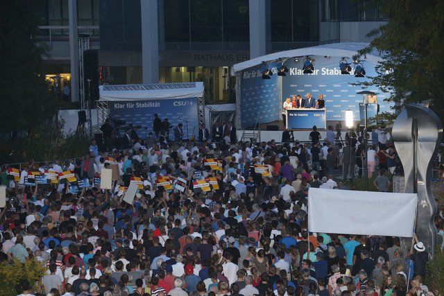 Bundestagswahlkampf 2017 / Kanzlerin Dr. Angela Merkel in Erlangen. | Foto: Kurt Fuchs