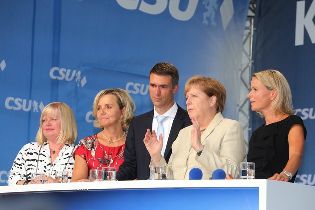 Bundestagswahlkampf 2017 / Kanzlerin Dr. Angela Merkel in Erlangen. | Foto: Kurt Fuchs
