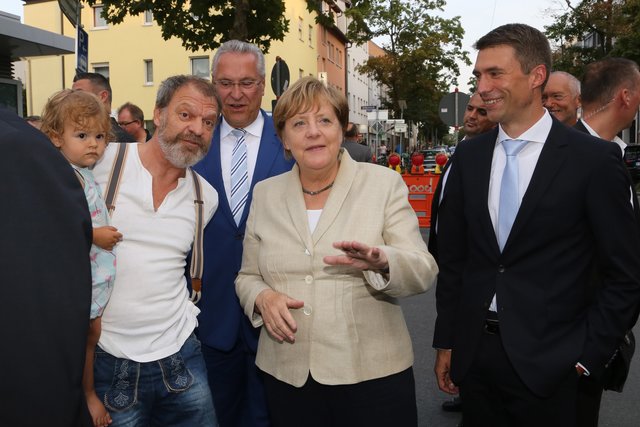 Kanzlerin Dr. Angela Merkel in Erlangen. | Foto: Kurt Fuchs
