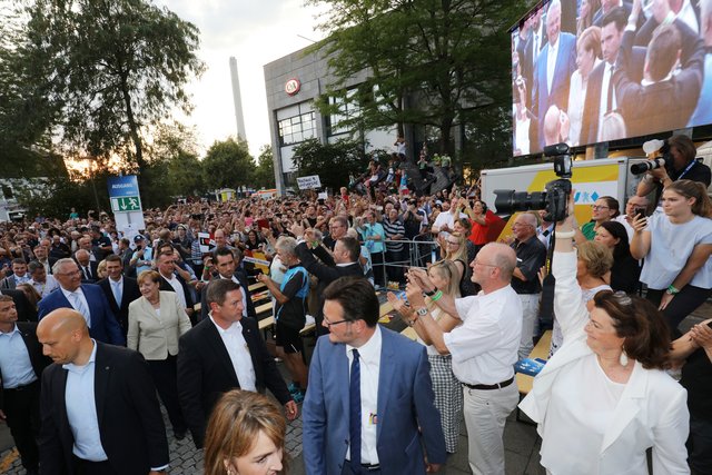 Bundestagswahlkampf 2017 / Kanzlerin Dr. Angela Merkel in Erlangen. | Foto: Kurt Fuchs