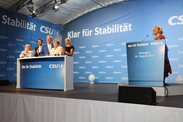 Bundestagswahlkampf 2017 / Kanzlerin Dr. Angela Merkel in Erlangen. | Foto: Kurt Fuchs