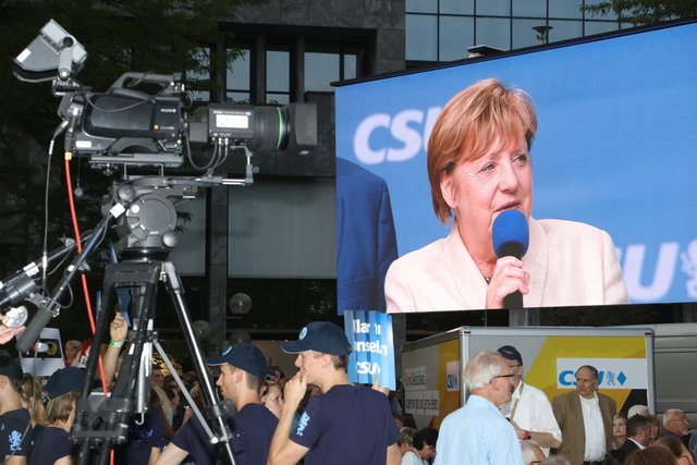 Bundestagswahlkampf 2017 / Kanzlerin Dr. Angela Merkel in Erlangen. | Foto: Kurt Fuchs