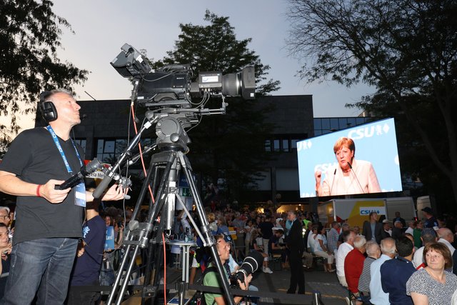 Bundestagswahlkampf 2017 / Kanzlerin Dr. Angela Merkel in Erlangen. | Foto: Kurt Fuchs