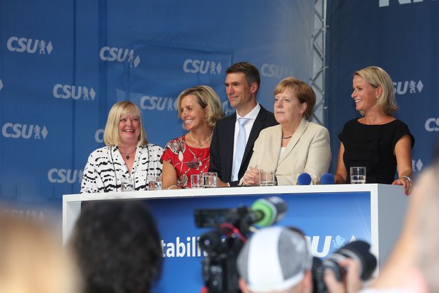 Bundestagswahlkampf 2017 / Kanzlerin Dr. Angela Merkel in Erlangen. | Foto: Kurt Fuchs
