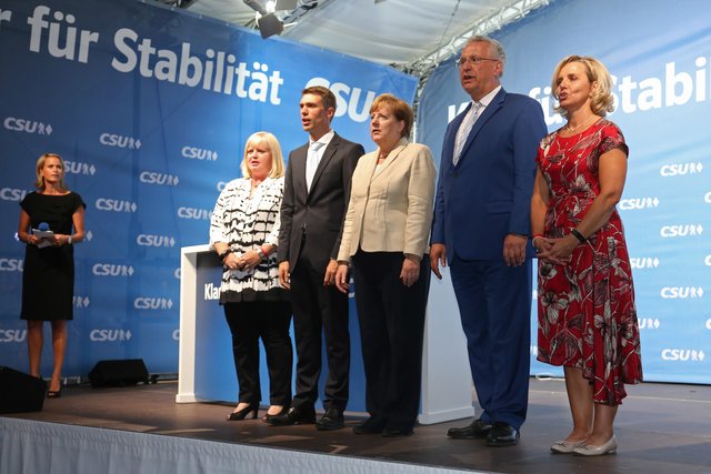Bundestagswahlkampf 2017 / Kanzlerin Dr. Angela Merkel in Erlangen. | Foto: Kurt Fuchs