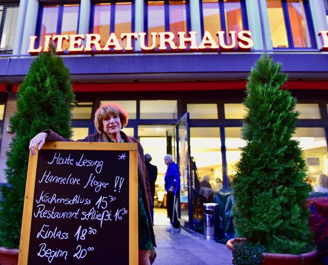 Der Höhepunkt des Literaturhauses an der Luitpoldstraße im September: die Lesung von TV-Star Hannelore Hoger. Foto: © Peter Maskow