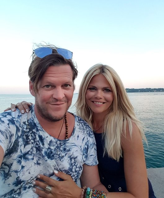Ehemann Michael ist der Halt im Leben der Super-Blondine. Foto: © Privat