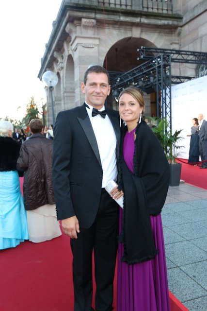 Club-Legende Raphael Schäfer mit Ehefrau Anja. | Foto: Braun / Dreier / Friedrich / Maskow / Müller