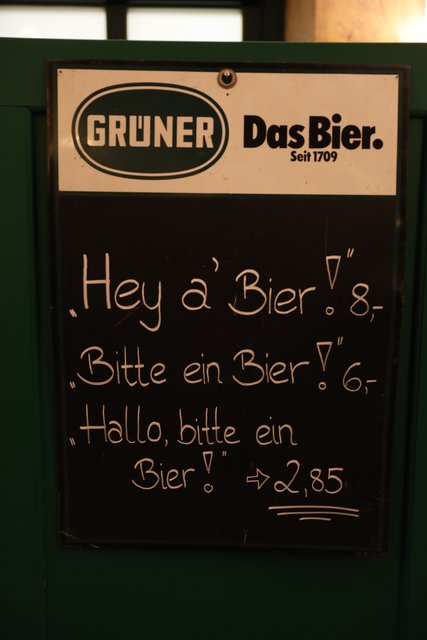 Höflichkeitsregeln mit geldwertem Vorteil... | Foto: Udo Dreier