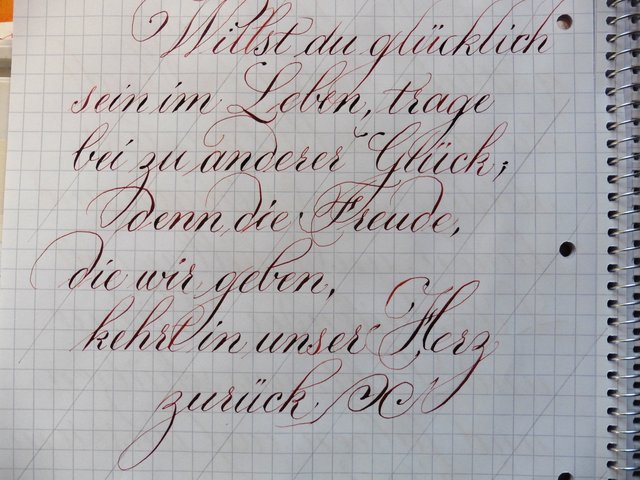 auf karriertem Papier