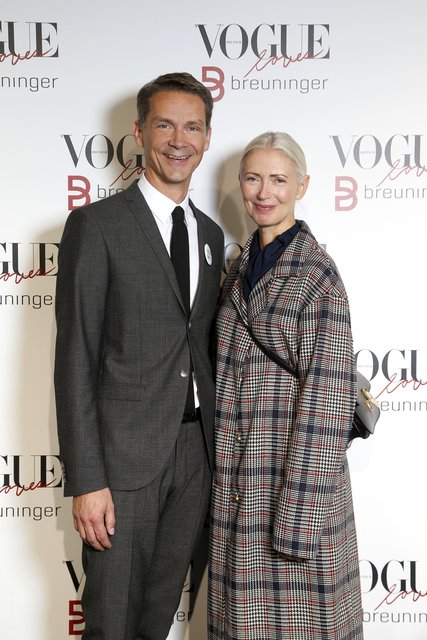 Holger Blecker (CEO Breuninger), Christiane Arp (Chefredakteurin Vogue). | Foto: (c)Breuninger
