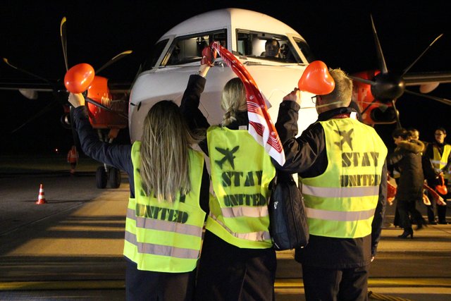 Nürnberg verabschiedet die airberlin. | Foto: Airport Nürnberg