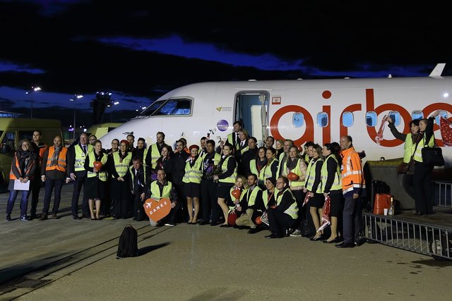 Nürnberg verabschiedet die airberlin. | Foto: Airport Nürnberg