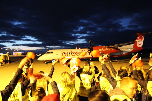 Nürnberg verabschiedet die airberlin. | Foto: Airport Nürnberg