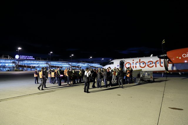 Nürnberg verabschiedet die airberlin. | Foto: Airport Nürnberg