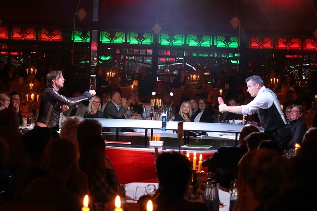 Die Gäste von MarktSpiegel & Palazzo erlebten einen temporeichen Abend voller kulinarischer und artistischer Höhepunkte. | Foto: Udo Dreier