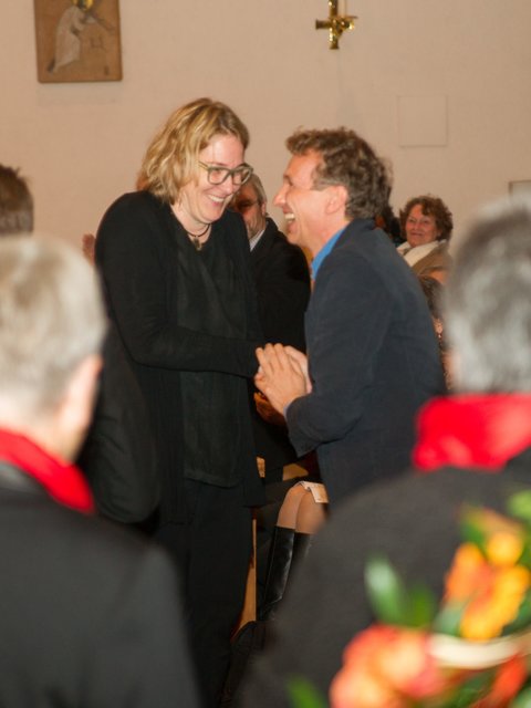 Besonders haben sich die Beteiligten über die Anwesenheit des Komponisten Peter Schindler gefreut. (Foto: privat)