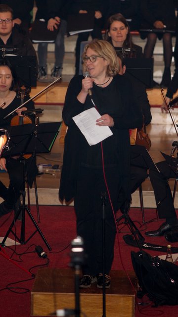 Eröffnet und moderiert wurde das Konzert von Prof. Dr. Heike Henning (Foto: privat)