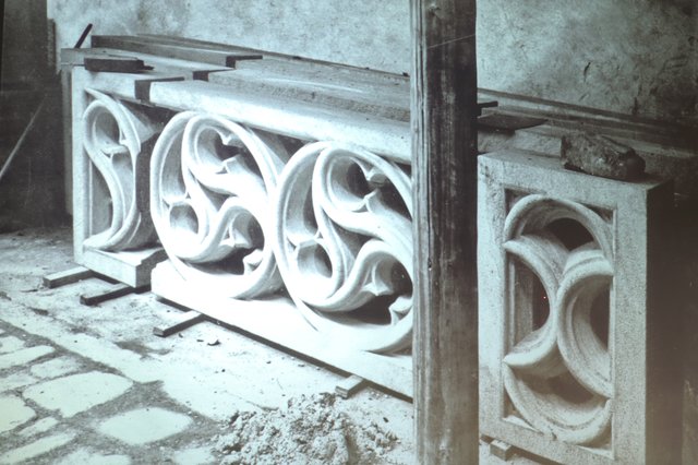 Szene von der Restaurierung des Pellerhauses in den 30er Jahren. | Foto: Repro Nicole Fuchsbauer