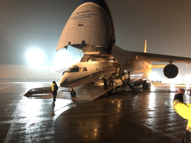 Landung der Antonov An-124 Ruslan in Nürnberg. | Foto: Airport Nürnberg
