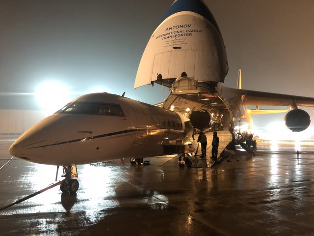 Landung der Antonov An-124 Ruslan in Nürnberg. | Foto: Airport Nürnberg