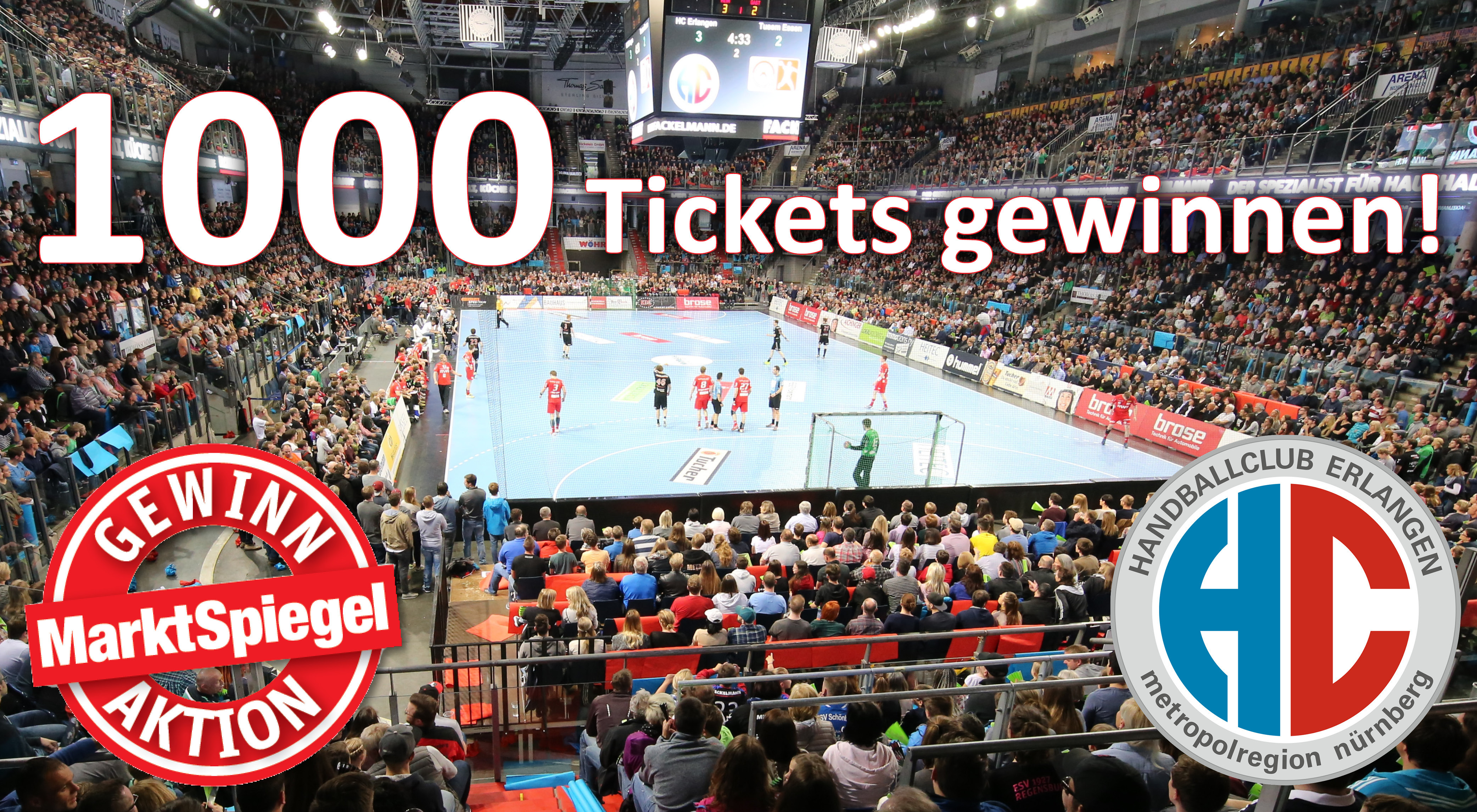 Wir verlosen unglaubliche 1.000 Tickets für den HC Erlangen!