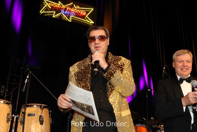 Dr. Markus Söder als Elvis beim Ball der Union 2017.