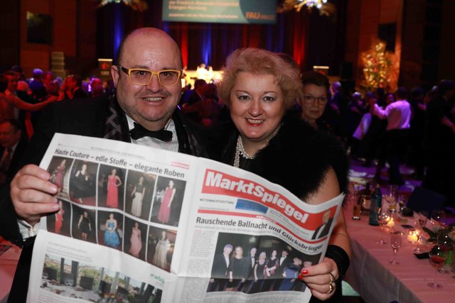 Thomas Blösel (Eco Rehatechnik) und Landtagsabgeordnete Petra Guttenberger - Foto: Udo Dreier - 21.01.2018 - Metropolregion Nürnberg - Nürnberg - Meistersingerhalle - Universitätsball der FAU und der Nürnberger Hochschulen  | Foto: John R. Braun / Udo Dreier