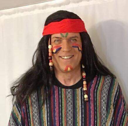 So schaut Richard Bartsch als Indianer aus!