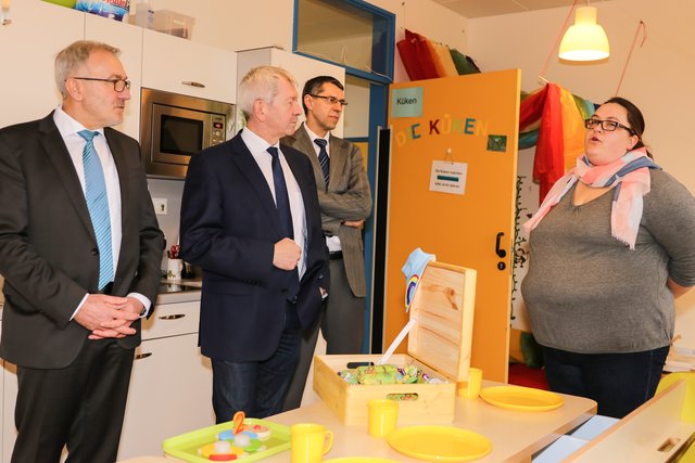 Besichtigung von Kindergarten und Krippe in Heiligenstadt. | Foto: Nicole Fuchsbauer
