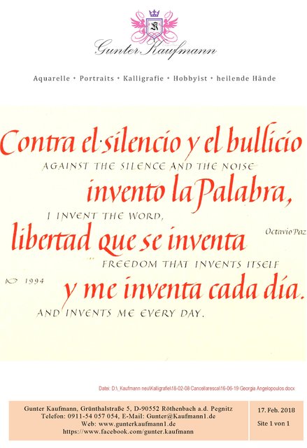 invento la palabra (Schriftmuster)