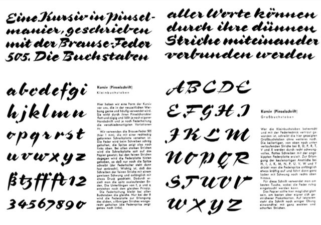 Die Pinselschrift ist modern. | Foto: Matthias Gröschke