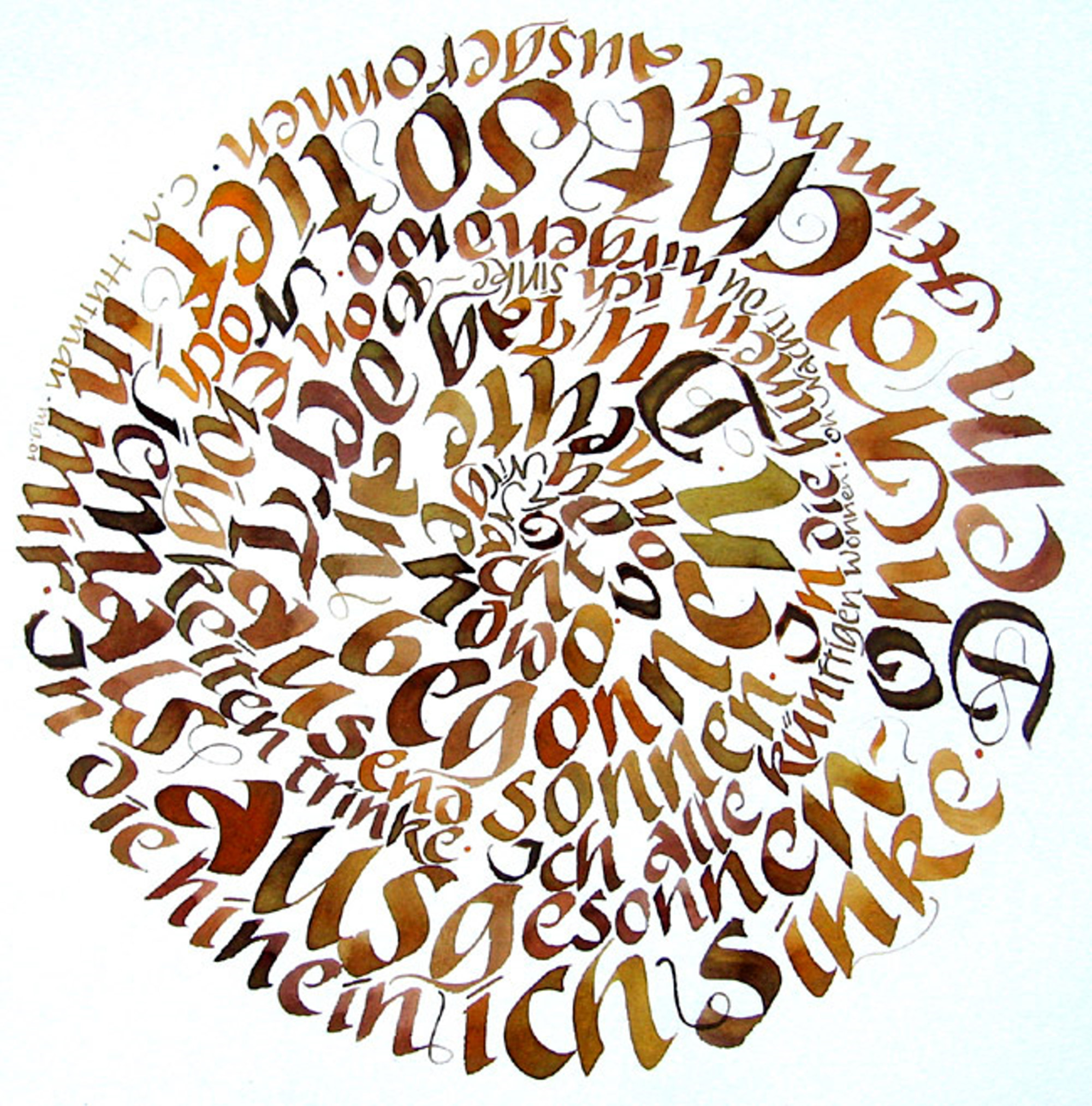 Kalligraphie Hutman rund