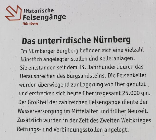In den Historischen Felsengängen kann man viel über die Geschichte Nürnberg erfahren. | Foto: Nicole Fuchsbauer