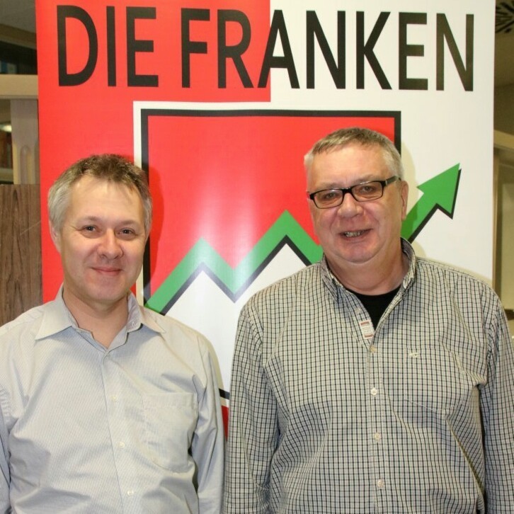 Gehen für "Die Franken" in Erlangen-Stadt ins Rennen: Eidloth (li.) und Sommerkorn