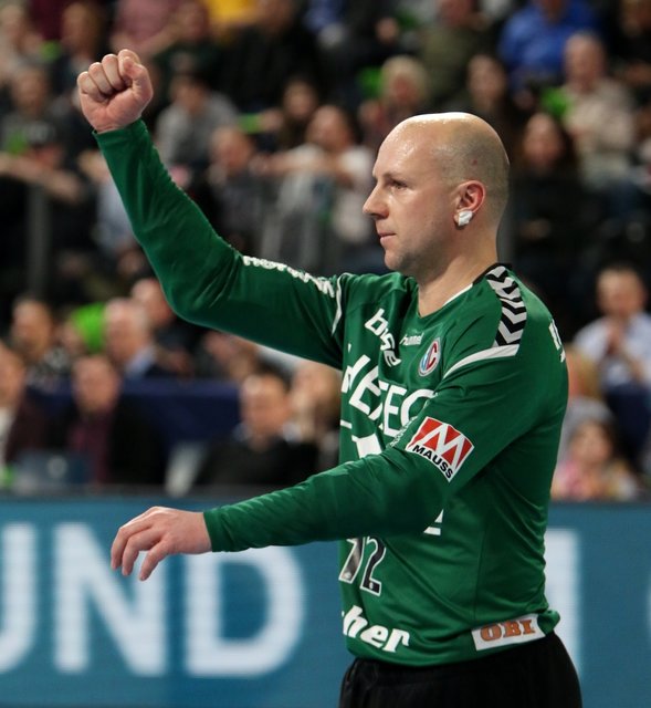 (Foto: HJKrieg, Erlangen): HC Erlangen bindet den international erfahrenen Torhüter Gorazd Skof weiter an den Verein