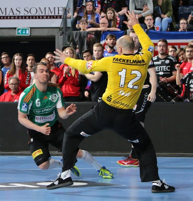 (© Foto: HJKrieg, Erlangen) - Spitzenleistung von Gorazd Škof auch gegen Olympiasieger Casper Mortensen