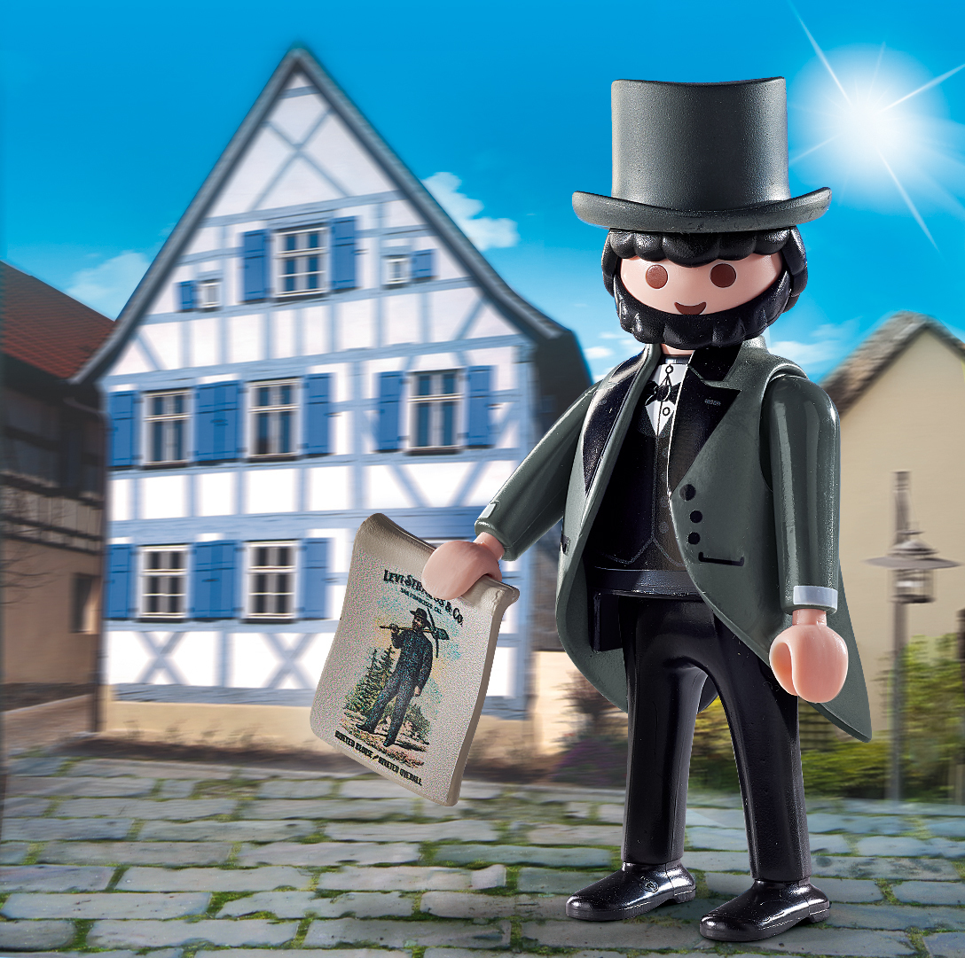 Ist er nicht schön geworden? In limitierter Auflage gibt es Levi Strauß jetzt als PLAYMOBIL-Figur.