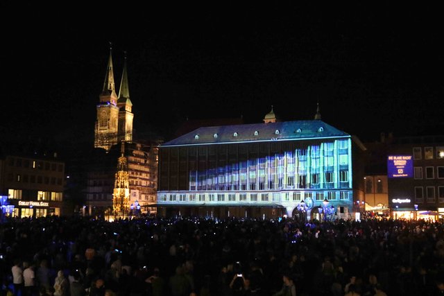 Blaue Nacht 2018 in Nürnberg. | Foto: Udo Dreier