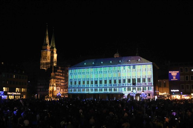 Blaue Nacht 2018 in Nürnberg. | Foto: Udo Dreier
