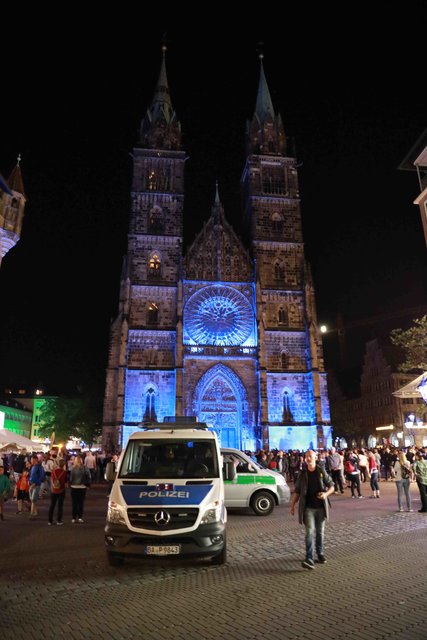 Blaue Nacht in Nürnberg 2018. | Foto: Udo Dreier